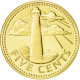 Monnaie, Barbados, 5 Cents, 1975, Franklin Mint, FDC, Laiton, KM:11 - Barbados (Barbuda)