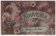 88) MARTIGNY LES BAINS - SOUVENIR  - (CARTE FANTAISIE - PORTRAIT DE JEUNE FILLE AVEC FLEURS - 2 SCANS) - Autres & Non Classés