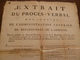 Extrait Procès Verbal Ardèche Révolution 19 Bru An 6 2 X A3 élections Garde Nationale - Gesetze & Erlasse