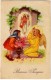 BUONA PASQUA - BAMBINA CON ANGELO - 1952 - Vedi Retro - Formato Piccolo - Pasqua