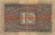 1920 Zehn Mark Reichsbanknote 10 Mark - 10 Mark