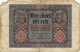 Hundert Mark 100 Reichsbanknote 1920 - 100 Mark