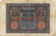 Hundert Mark 100 Reichsbanknote 1920 - 100 Mark