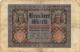 Hundert Mark 100 Reichsbanknote 1920 - 100 Mark