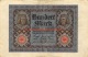 Hundert Mark 100 Reichsbanknote 1920 - 100 Mark