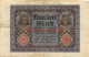 Hundert Mark 100 Reichsbanknote 1920 - 100 Mark