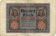 Hundert Mark 100 Reichsbanknote 1920 - 100 Mark