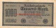 Tausend Mark 1000 Reichsbanknote 1922 - 10000 Mark