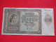 X1- 1000 Kuna 1941. NDH Croatia German  WW2 WWII - Circulated Banknote - Croatie