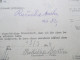 DR / Böhmen Und Mähren 1944 Dienst Nr. 10 EF Frankierter Rückschein! Korytna / Niwnitz. Randstück Rechts! - Lettres & Documents
