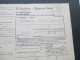 DR / Böhmen Und Mähren 1942 Frankierter Rückschein.Steueramt Rakonitz. Eckrandstück Nr. 2 Plattennummer 2-41 - Brieven En Documenten