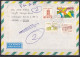 BRAZIL, 1988, Airmail Cover From Brazil To India With 4 Stamps To Jabalpur, Soccer, Architecture - Airmail