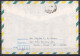 BRAZIL, 1988, Airmail Cover From Brazil To India With 4 Stamps To Jabalpur, Soccer, Architecture - Luchtpost