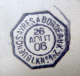 ARGENTINE CARTE ILLUSTREE DE  TIMBRES IMPRIMES ET BLASON DE L'ARGENTINE AVEC CACHET  OCTOGONAL BUENOS AIRES BORDEAUX - Autres & Non Classés