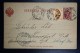 Russia Postcard 1900 From Lodz Poland To Frankfurt  Uprated - Postwaardestukken