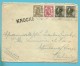 401+420+423 Op Brief Stempel BRUGGE , Met Naamstempel (Griffe D'origine) KNOCKE - 1934-1935 Leopold III