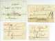 Lot De 4 Marques Postales 1786/1818 DIE DIEULEFIT VERNEUIL Drome Ancien Departement 25 - 1701-1800: Precursori XVIII