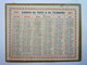 Petit  CALENDRIER  Des POSTES  1942  (Format 12,5 X 9,5cm) - Petit Format : 1941-60