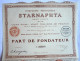 ACTION COMPAGNIE PETROLIFERE STARNAPHTA  - 1926 TITRE 00887 - Aardolie