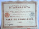 ACTION COMPAGNIE PETROLIFERE STARNAPHTA  - 1926 TITRE 00887 - Pétrole
