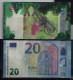 Test Note "OBERTHUR/BDF 20 Euro (XX)" Testnote, RRRRR, Used, Echantillon, SPECIMEN, Euro Size - Fiktive & Specimen