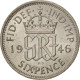 Monnaie, Grande-Bretagne, George VI, 6 Pence, 1946, SPL+, Argent, KM:852 - H. 6 Pence