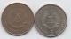 Allemagne De L'Est RDA DDR : Lot De 2 Pièces 5 Mark 1969 & 1971 - 5 Marcos