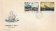 #T225  NAVY ART, SHIPS, PAINTINGS, COVERS FDC X 3, 1971, ROMANIA. - FDC