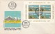 #T232 SEASIDE, BUILDING, CULTURAL-ECONOMICAL COLLABORATION, SIANIA, TURISM,, COVERS FDC X 2,  1977, ROMANIA. - FDC