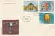 #T238  ARCHEOLOGY, COIN,GOBLET,CUP , COVERS FDC X 2,  1988, ROMANIA. - FDC