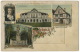 Gruss Aus Marbach P. Used M. Mechanical Card With Booklet Of 10 Small Views Schiller Cottaplatz Markstrasse Etc - Marbach