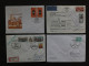 DDR Germany 4 Covers 4 Briefen Philatelistic Exhibitions Briefmarkenausstellung Commemorative Postmark Sonder Stempel - Other & Unclassified