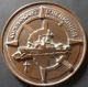 Médaille Tape De Bouche Aviso COMMANDANT L´HERMINIER Bronze FIA Ed  72mm 156 Gr Marine Corse - Autres & Non Classés