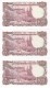 TRIO CORRELATIVO DE 100 PTAS DEL AÑO 1970 SERIE 9C (SERIE SUSTITUCION) (SIN CIRCULAR-UNCIRCULATED)(BANK NOTE) - 100 Pesetas