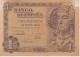 BILLETE DE 1 PTA DEL AÑO 1948 SERIE E - DAMA DE ELCHE  (BANKNOTE) (agujeros) - 1-2 Peseten