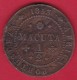 Angola - 1/2 Macuta 1853 - Angola
