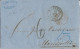 ALLEMAGNE - 1863 - LETTRE De LEIPZIG Pour MONTPELLIER (HERAULT) Avec ENTREE PRUSSE Par FORBACH AMBULANT B - Saxe