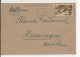 SAAR - 1947 - ENVELOPPE De SAARBRÜCKEN Avec MECA FRANCAISE Pour HUNINGUE (HAUT-RHIN) - Cartas & Documentos