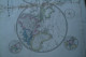 CARTE GEOGRAPHIQUE -MAPPEMONDE DIVISEE EN 2 HEMISPHERES PAR HERISSON -GEOGRAPHE 1839- AVEC DECOUVERTES - Cartes Géographiques
