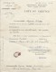Note De Service/Direction De L'Enseignement Primaire/Seine/Institutrice Suppléante/NYOUX Arlette/1934 CAH133 - Diploma & School Reports