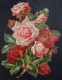 Grand Découpis Gaufré - Les Roses - 22.6 Cm X 16.5 Cm - Fiori