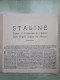 Staline - Textes Et Documents De L'Institut Marx - Engels - Lénine De Moscou - Français