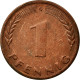 Monnaie, République Fédérale Allemande, Pfennig, 1950, Karlsruhe, TTB+ - 1 Pfennig