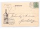 4408 DÜLMEN, Schücking, Münsterländer Doppelkorn, Firmen-Karte 1908, Bahnpost - Dülmen