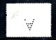 XP82 - TASMANIA , 2d Wmk TAS Perfin  " A " Inverted. TATTERSALL’S A PATTERNS Un Dente Corto - Used Stamps