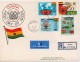 Ghana 1967, Registered FDC, Ships, Flags Complete Serie - Ghana (1957-...)