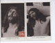 2 X 1909 PHOTOGRAPHIC RELIGIOUS CARDS - BY CROISSANT PARIS - USED - Jesus