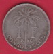 Congo Belge - 1 Franc 1922 - 1910-1934: Albert I