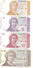 Croatia - Pick 16 To 19 - 1, 5, 10, 25 Dinara 1991 - Unc - Set 4 Banknotes - Kroatië