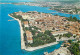 Aerial View, Zadar, Croatia Postcard Posted 1988 Stamp - Croatie